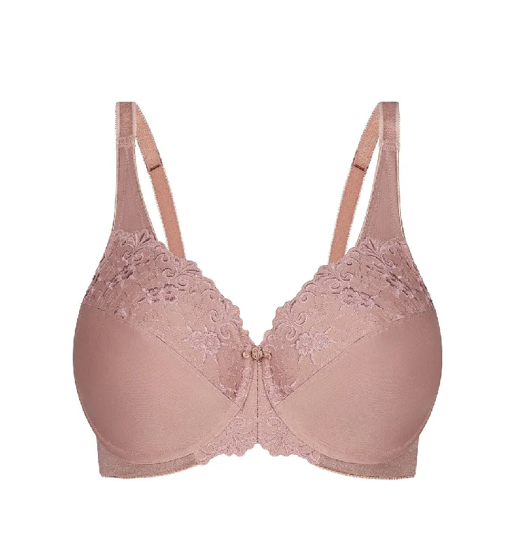 balconette bras for a sexy neckline EMBROIDERED MINIMISER BRA