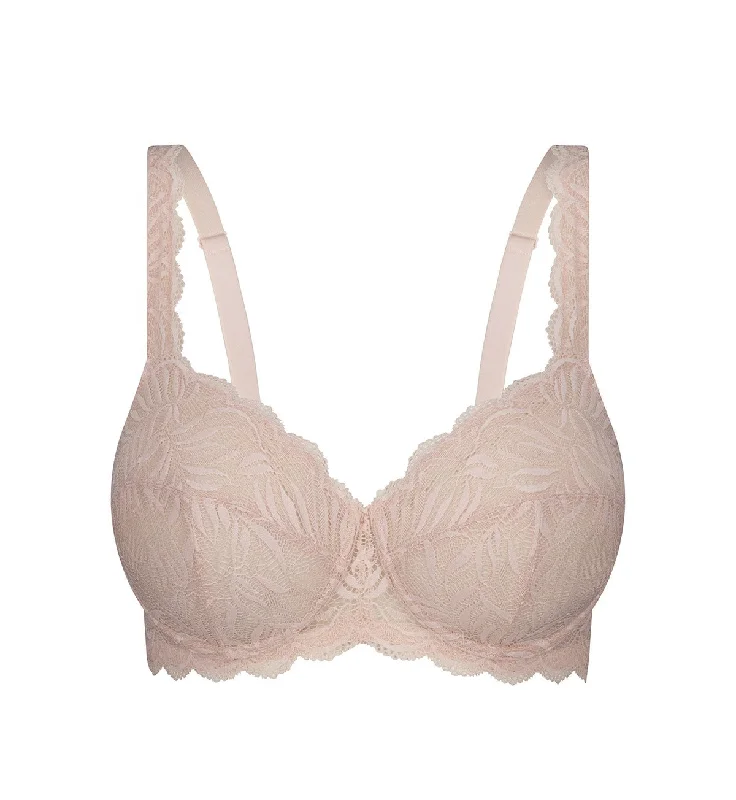 full cup padded bras for enhanced shape ESSENTIAL LACE BALCONETTE BRA