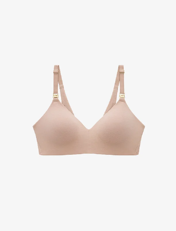 minimizer plus size bras for curvy figures Organic Cloud Cotton Wireless Nursing Bra