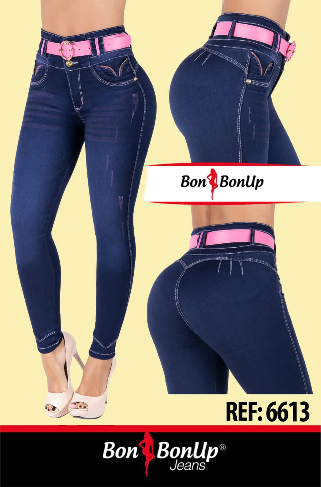 Shaper made of breathable fabric for all - day comfort​ 6613 Pantalon Colombiano