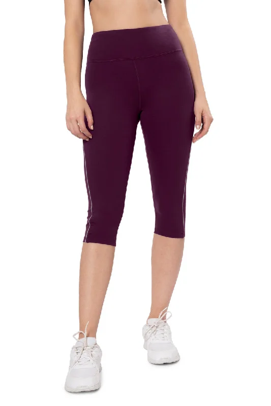 quick drying women sport bra for convenience Energize High Rise Active Capri - Blackberry Wine quick drying women sport bra for convenience Energize High Rise Active Capri - Blackberry Wine