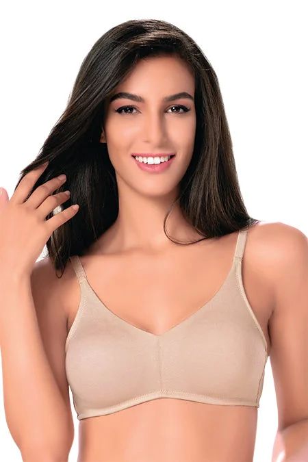 vintage style women T Shirt Bras for a retro look 1246  Non Padded T-Shirt  Bra Skin