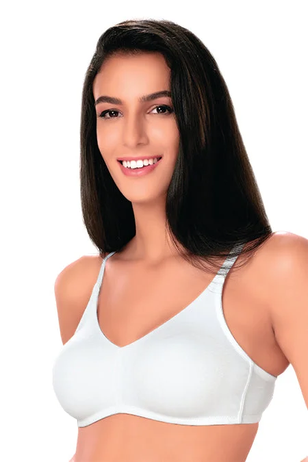 celebrity inspired women T Shirt Bras 1246  Non Padded T-Shirt  Bra White