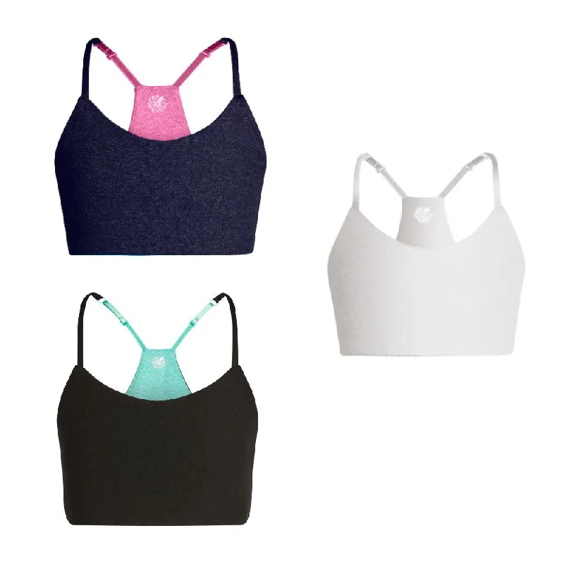 hypoallergenic women sport bra for sensitive skin Bleum Racerback Bra Bundle - Save 15%