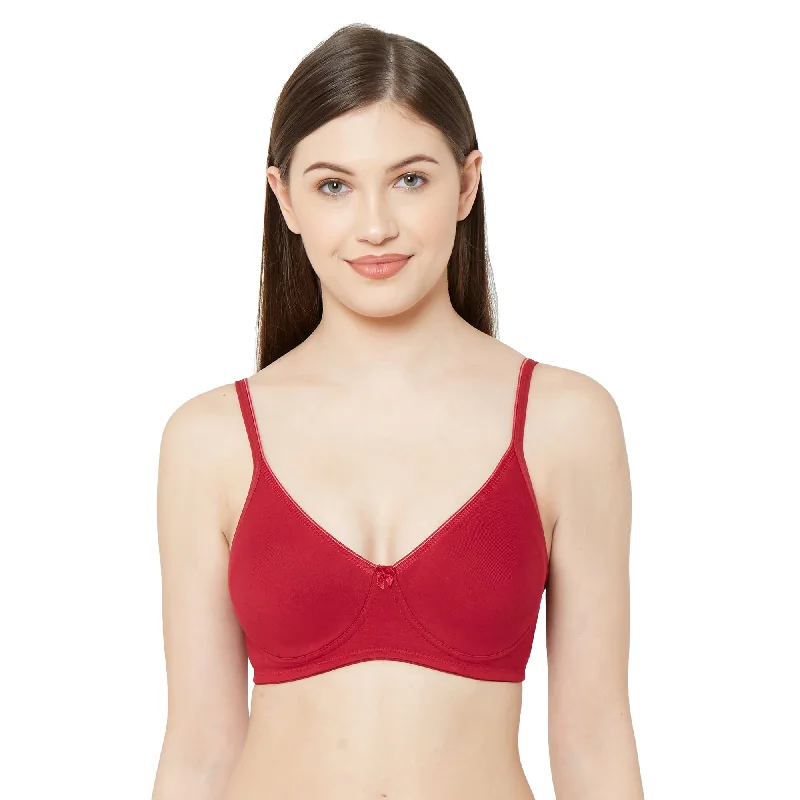 seamless side women T Shirt Bras for no show lines 1025 - Plain Mold T-Shirt Bra Maroon seamless side women T Shirt Bras for no show lines 1025 - Plain Mold T-Shirt Bra Maroon