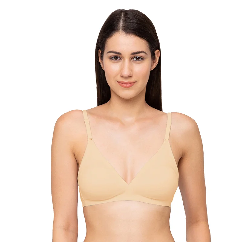 printed women T Shirt Bras with floral patterns 1029-Cotton Basics Plain Non Padded Non Wired Bra Skin printed women T Shirt Bras with floral patterns 1029-Cotton Basics Plain Non Padded Non Wired Bra Skin