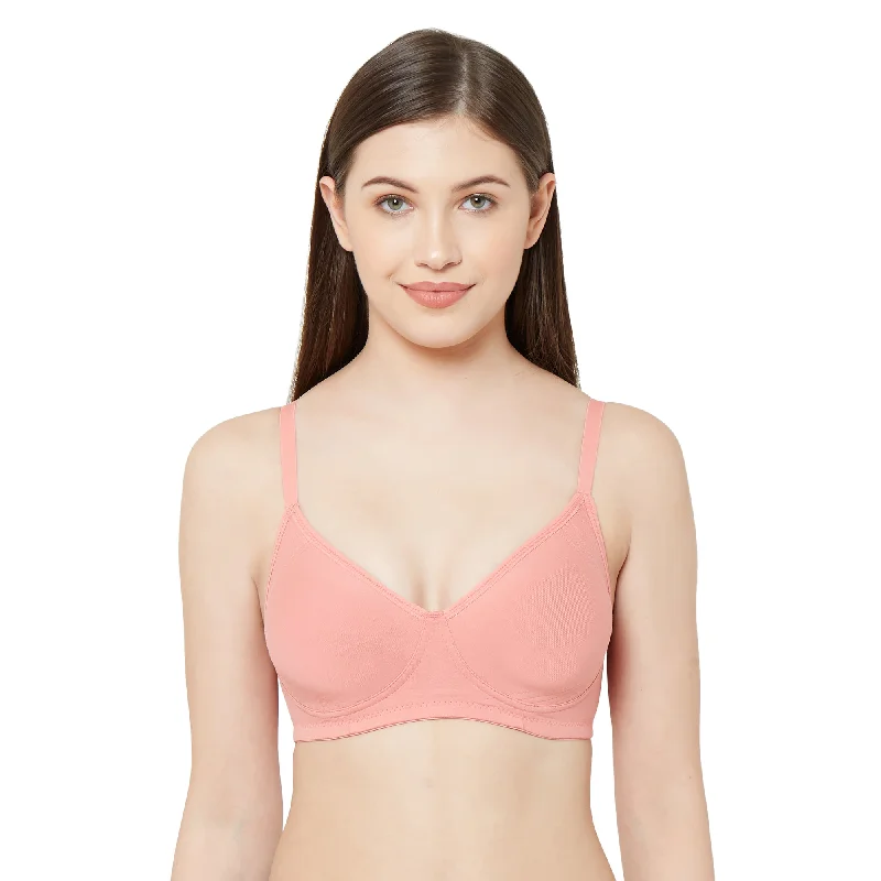 coordinating women T Shirt Bras with summer tops Sakhi - Plain Side Support Everyday Bra Peach coordinating women T Shirt Bras with summer tops Sakhi - Plain Side Support Everyday Bra Peach