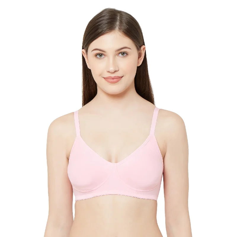 matching women T Shirt Bras with workout sets Sakhi - Plain Side Support Everyday Bra Pink matching women T Shirt Bras with workout sets Sakhi - Plain Side Support Everyday Bra Pink