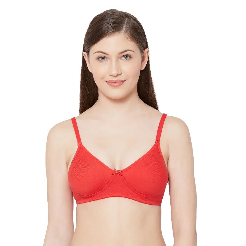 printed women T Shirt Bras with geometric designs 1030-Cotton Basics Plain Soft Padded T-Shirt Bra Red printed women T Shirt Bras with geometric designs 1030-Cotton Basics Plain Soft Padded T-Shirt Bra Red