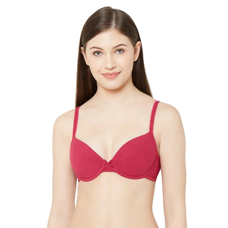 Convertible underwire wired bras with multiple styling options 6380-Basic Plain Padded Bra Magenta Convertible underwire wired bras with multiple styling options 6380-Basic Plain Padded Bra Magenta