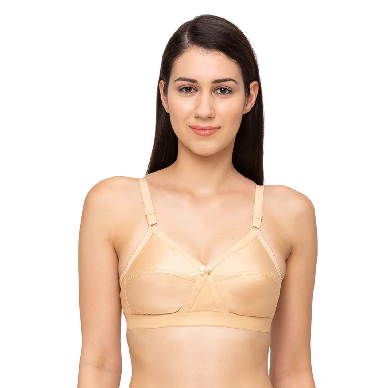 Underwire embroidered seamless wired bras for elegance Camme - Cotton Plain Bra Skin Underwire embroidered seamless wired bras for elegance Camme - Cotton Plain Bra Skin
