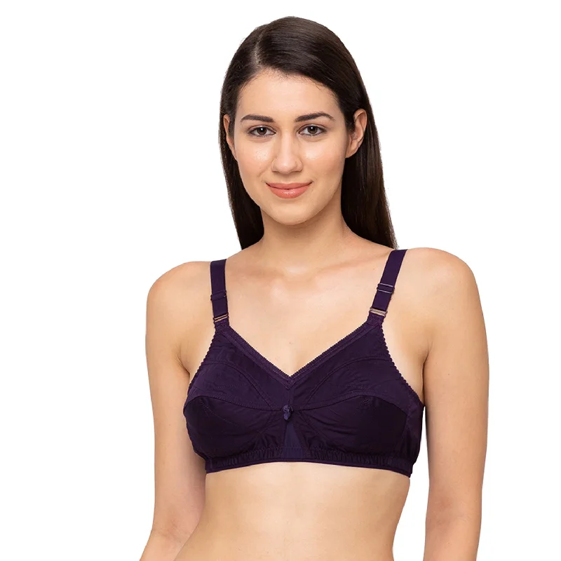 Underwire wireless - feeling sleep wired bras​ Matinee - Cotton Plain Bra Magenta