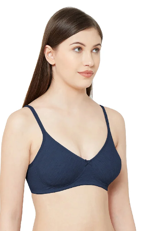 sports women T Shirt Bras for high impact activities 1025 - Plain Mold T-Shirt Bra Blue Melange sports women T Shirt Bras for high impact activities 1025 - Plain Mold T-Shirt Bra Blue Melange