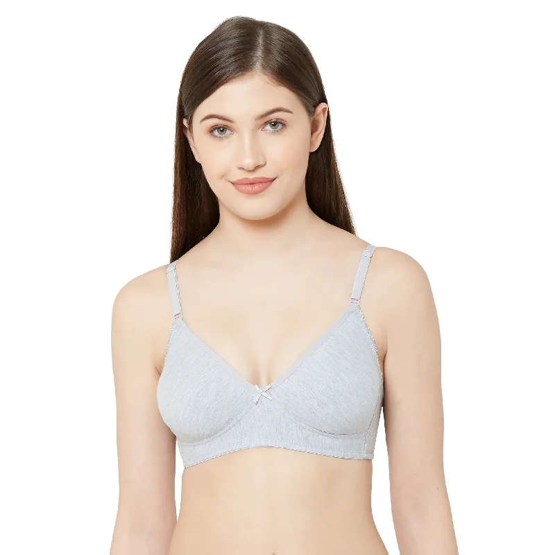 seamless cup women T Shirt Bras for a smooth look Dipti-Plain Mold T-shirt Bra Grey seamless cup women T Shirt Bras for a smooth look Dipti-Plain Mold T-shirt Bra Grey