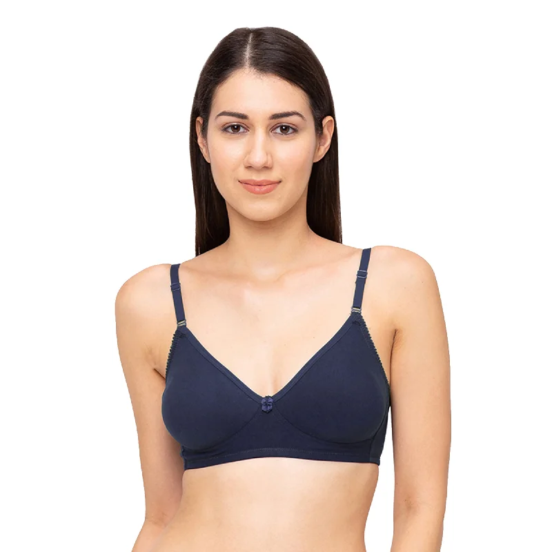 hypoallergenic women T Shirt Bras for sensitive skin Dipti-Plain Mold T-shirt Bra Navy Blue hypoallergenic women T Shirt Bras for sensitive skin Dipti-Plain Mold T-shirt Bra Navy Blue