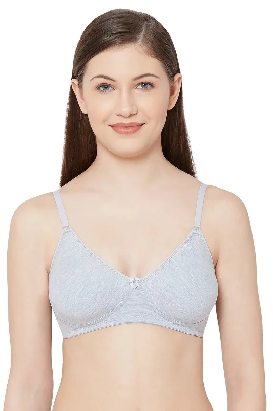 pregnancy friendly women T Shirt Bras Kajal - Plain Mold T-Shirt Bra Grey