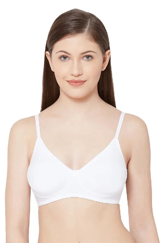 vintage style women T Shirt Bras for a retro look Kajal - Plain Mold T-Shirt Bra White vintage style women T Shirt Bras for a retro look Kajal - Plain Mold T-Shirt Bra White