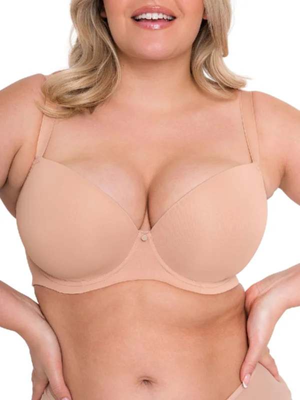 seamless women T Shirt Bras for everyday wear Smoothie T-Shirt Bra - Latte