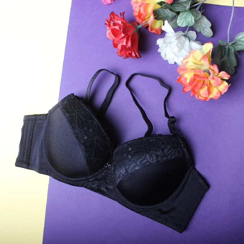 Underwire plus - size seamless wired bras for a smooth fit Flourish Everyday Lace Essentials Padded Wired Bra-1002 Underwire plus - size seamless wired bras for a smooth fit Flourish Everyday Lace Essentials Padded Wired Bra-1002