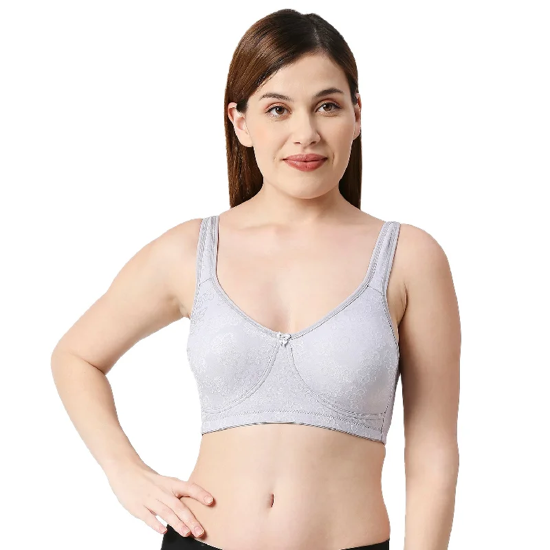 Underwire embroidered seamless wired bras for elegance 305 4 - Minimizer Bra Grey