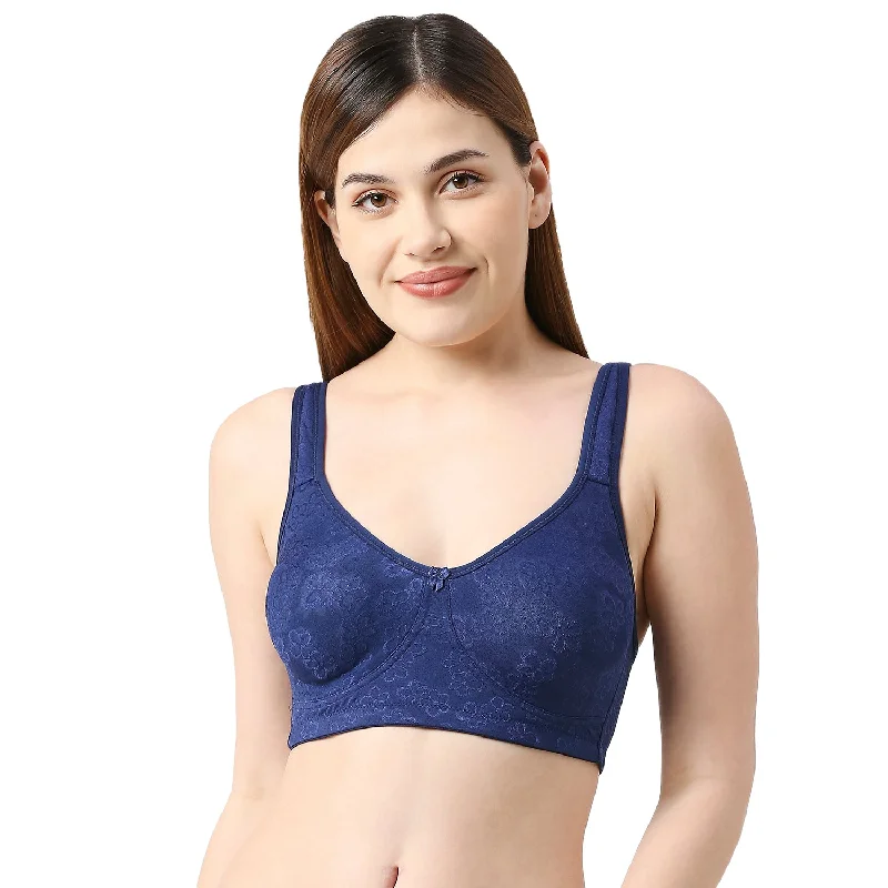 Underwire padded sports wired bras for impact protection​ 305 4 - Minimizer Bra Navy Blue