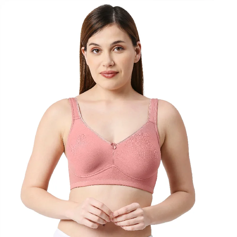 T - shirt underwire wired bras for everyday wear​ Rose 8 - Minimizer Bra Peach