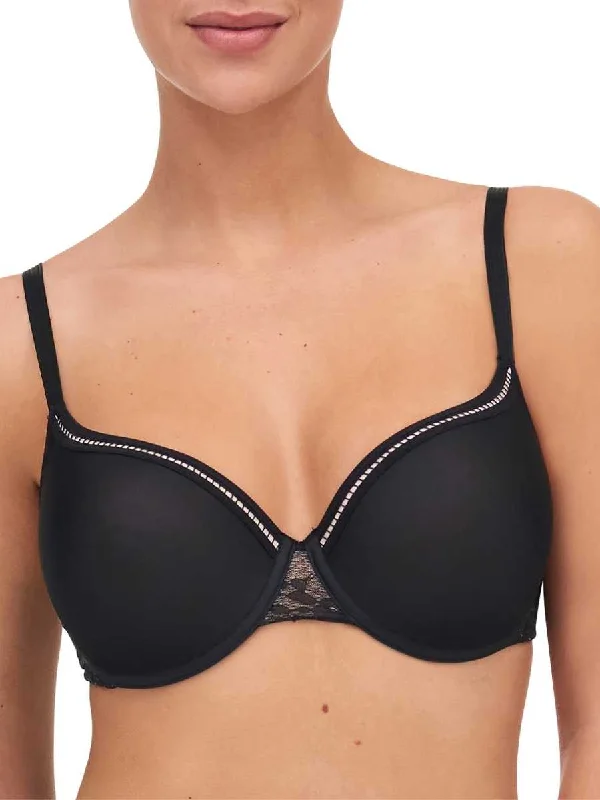 seamless women T Shirt Bras for everyday wear Olivia Covering T-Shirt Bra - Black