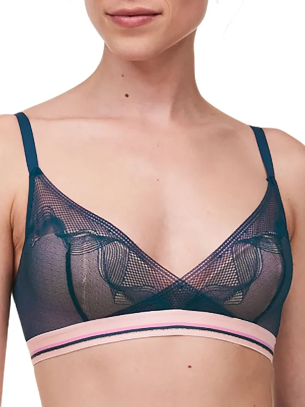 padded shoulder straps women T Shirt Bras for comfort Paola Wirefree T-Shirt Bra - Intense Blue