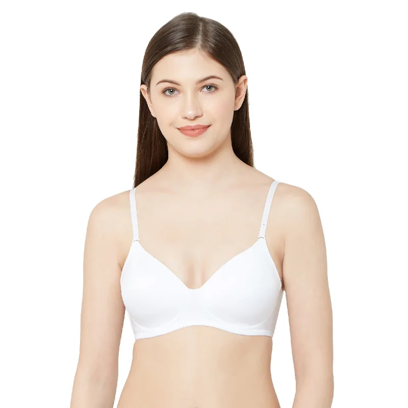 Underwire bralette - style wired bras for a trendy look 6402- Plain Padded T-shirt Bra White Underwire bralette - style wired bras for a trendy look 6402- Plain Padded T-shirt Bra White