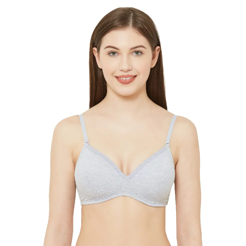 Underwire nursing sports wired bras for active moms 6403-Soft Padded Solid T-shirt Bra Grey Underwire nursing sports wired bras for active moms 6403-Soft Padded Solid T-shirt Bra Grey