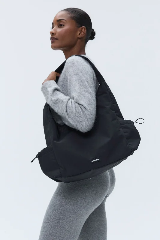 nursing women sport bra for breastfeeding ease Toggle Shoulder Bag - Black
