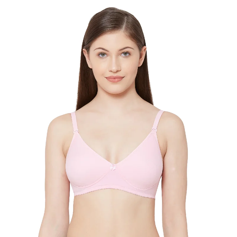 seamless women T Shirt Bras for everyday wear Shikha-Plain Mold T-shirt Bra  Pink