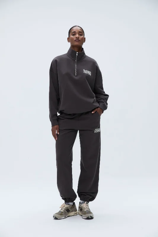 moisture wicking women sport bra for dryness Trail Sweatpants - Coffee Bean/Marshmallow White