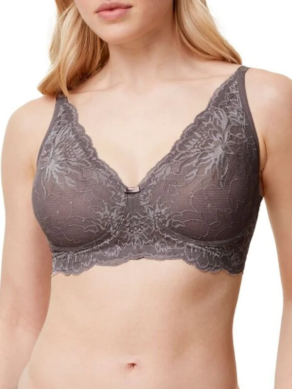 T - shirt underwire wired bras for everyday wear Amourette Charm Non-Wired Bra - Pigeon Grey T - shirt underwire wired bras for everyday wear Amourette Charm Non-Wired Bra - Pigeon Grey