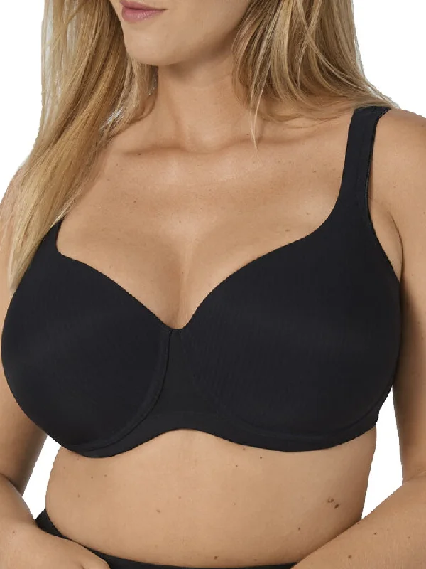 printed women T Shirt Bras with geometric designs Modern Soft + Cotton Padded T-Shirt Bra - Black printed women T Shirt Bras with geometric designs Modern Soft + Cotton Padded T-Shirt Bra - Black