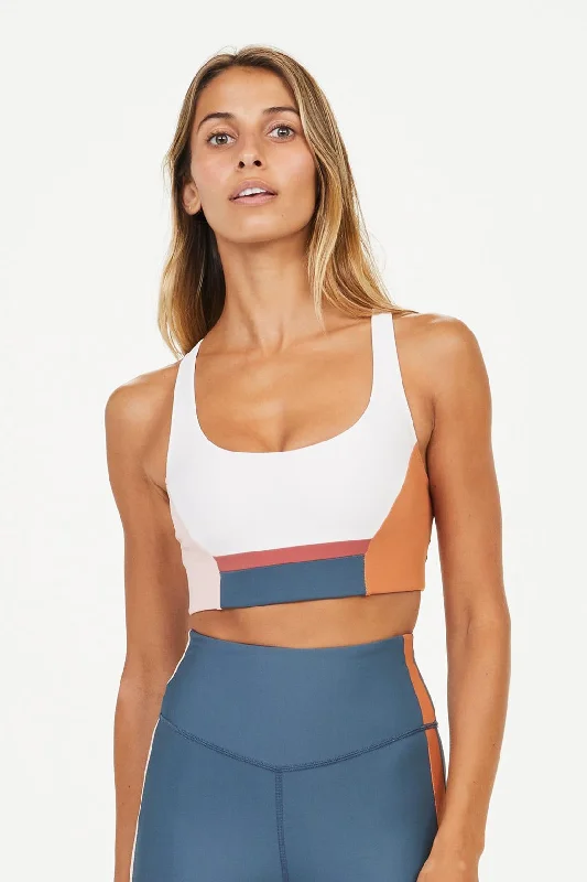 adjustable strap women sport bra for a perfect fit Alicante Col Block Sandy Bra