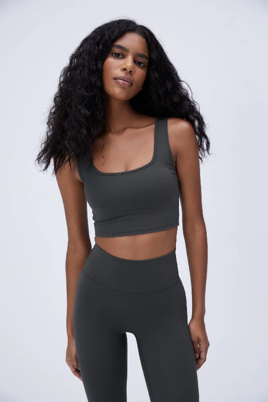 water - resistant women sport bra for water sports Ultimate Square Neck Bra - Graphite Grey water - resistant women sport bra for water sports Ultimate Square Neck Bra - Graphite Grey