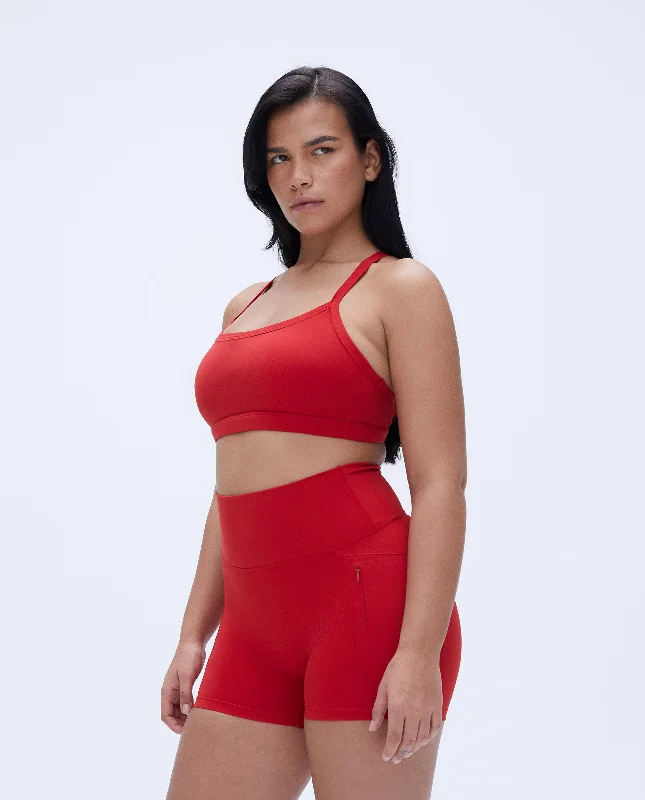 printed women sport bra with floral patterns Ultimate Strappy Racer Bra - Classic Red printed women sport bra with floral patterns Ultimate Strappy Racer Bra - Classic Red