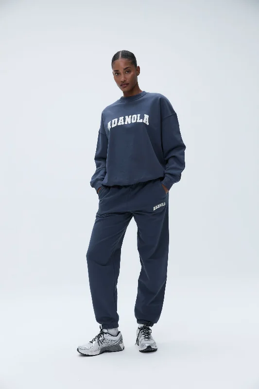 luxury brand women sport bra for high - end quality Varsity Sweatpants - Washed Midnight Blue luxury brand women sport bra for high - end quality Varsity Sweatpants - Washed Midnight Blue