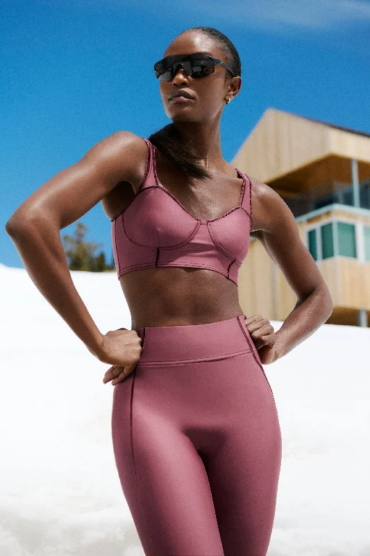 high impact women sport bra for running Airlift Redefine Bra - Burgundy Truffle/Black high impact women sport bra for running Airlift Redefine Bra - Burgundy Truffle/Black