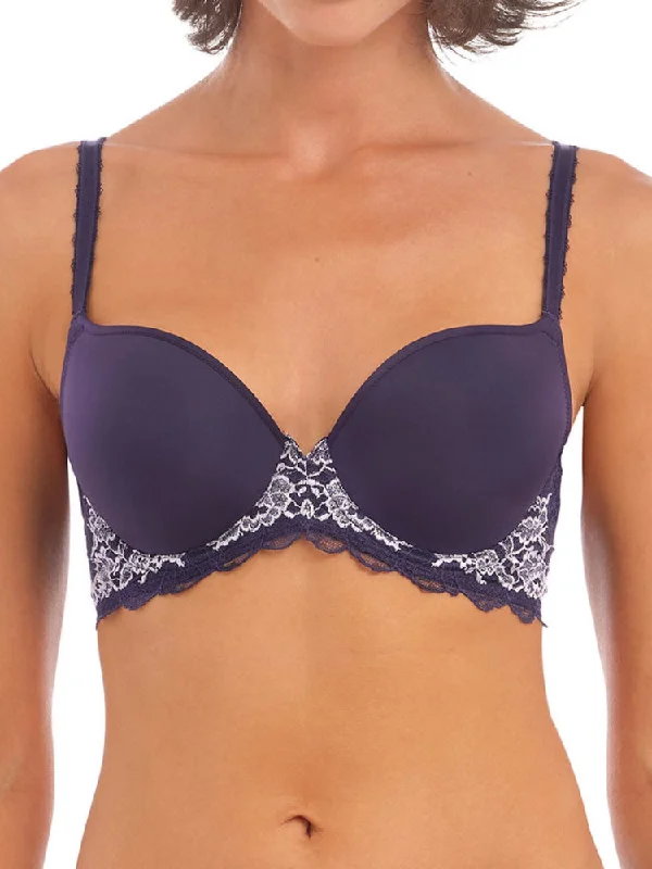 designer women T Shirt Bras with unique styles Lace Perfection Contour Bra - Evening Blue designer women T Shirt Bras with unique styles Lace Perfection Contour Bra - Evening Blue