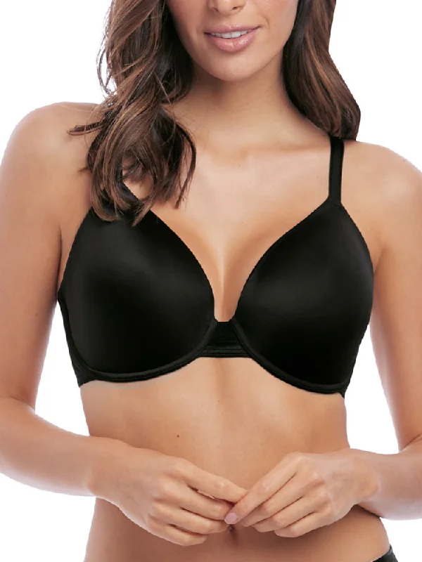 antibacterial women T Shirt Bras for hygiene Net Effects Contour Bra - Black