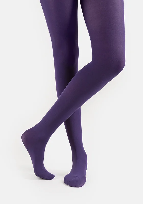 Embellished Tights for Women Premium 50 Denier Tights Purple