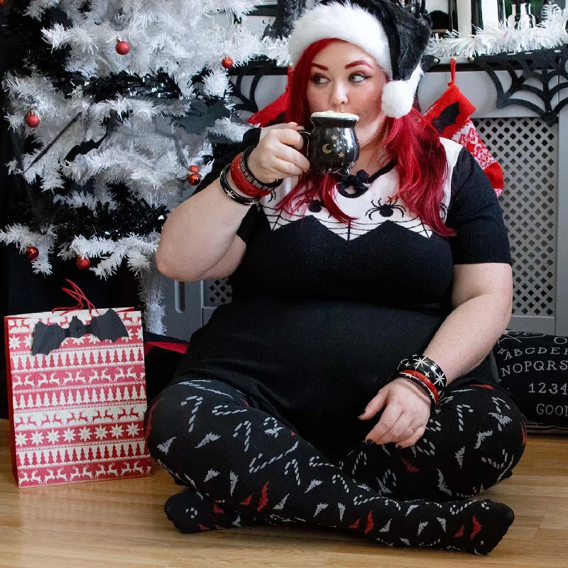 Tights with Cut-Outs for Women Bad Santa