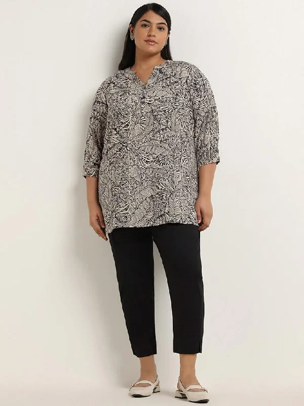 Women's pants for theme park visits Mom jeans for a nostalgic and casual look Diza Black Printed Kurti Women's pants for theme park visits Mom jeans for a nostalgic and casual look Diza Black Printed Kurti