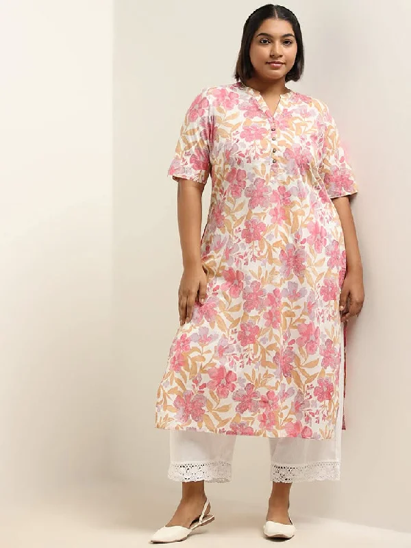 Women's hand - made artisanal pants Acid - wash women jeans with a retro finish Diza Multicolor Floral Cotton Kurta Women's hand - made artisanal pants Acid - wash women jeans with a retro finish Diza Multicolor Floral Cotton Kurta