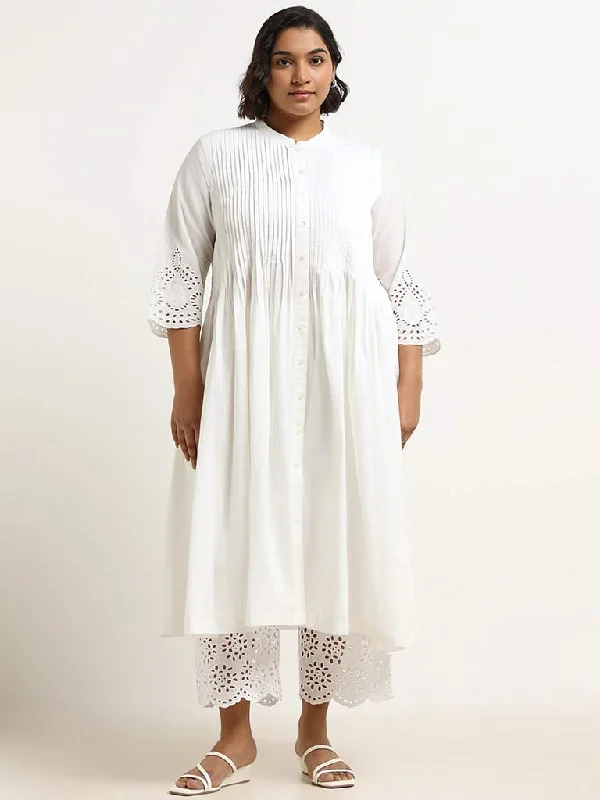 Women's pants for yoga studio Cargo women jeans with multiple pockets for added functionality Diza White Cotton Pintuck Kurta Women's pants for yoga studio Cargo women jeans with multiple pockets for added functionality Diza White Cotton Pintuck Kurta