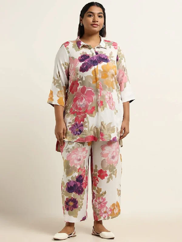 Women's paisley bohemian pants Embroidered women jeans with intricate patterns Diza White Floral Printed Tunic Women's paisley bohemian pants Embroidered women jeans with intricate patterns Diza White Floral Printed Tunic
