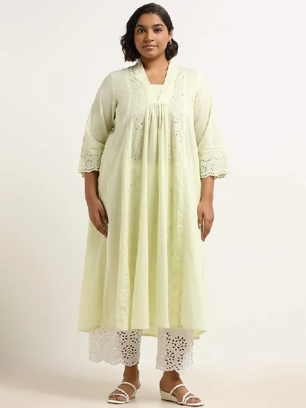 Women's pants with wrinkle - resistant material Cargo women jeans with multiple pockets for added functionality Diza Yellow Schiffli Cotton Kurta Women's pants with wrinkle - resistant material Cargo women jeans with multiple pockets for added functionality Diza Yellow Schiffli Cotton Kurta