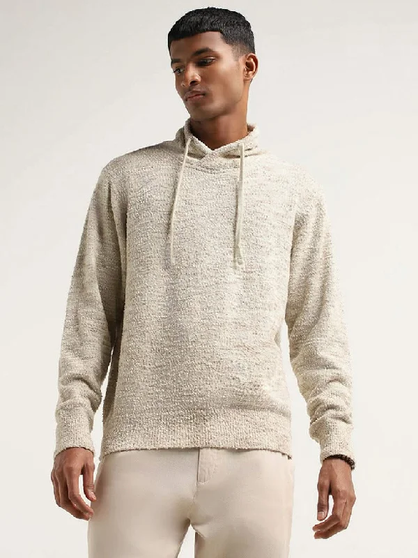Women's pants with stretch panels Light - wash women jeans for a fresh and summery appearance ETA Beige Knitted Relaxed Fit Sweater Women's pants with stretch panels Light - wash women jeans for a fresh and summery appearance ETA Beige Knitted Relaxed Fit Sweater